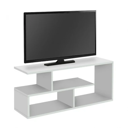Έπιπλο τηλεόρασης Forever Megapap χρώμα λευκό 100x30x40cm.