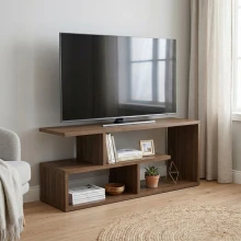 Έπιπλο τηλεόρασης Forever Megapap χρώμα καρυδί 100x30x40cm.