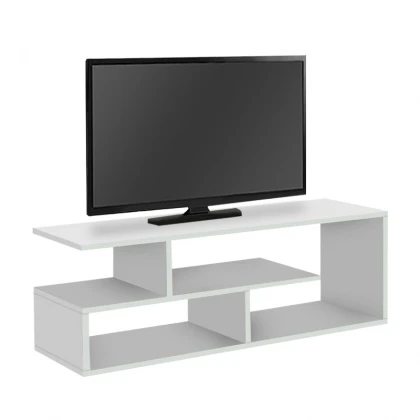 Έπιπλο τηλεόρασης Forever Megapap χρώμα λευκό 120x30x40cm.