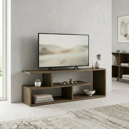 Έπιπλο τηλεόρασης Forever Megapap χρώμα καρυδί 120x30x40cm.