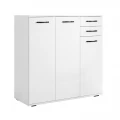 Παπουτσοθήκη - Ντουλάπι Infinity Megapap χρώμα λευκό 108x35x108εκ.