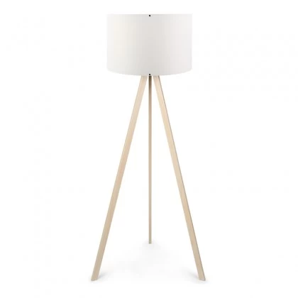 Φωτιστικό δαπέδου Rosling Megapap Mdf/ύφασμα Pvc χρώμα φυσικό/λευκό 38x21x140εκ. Φωτιστικό δαπέδου Rosling Megapap Mdf/ύφασμα Pvc χρώμα φυσικό/λευκό 38x21x140εκ.
