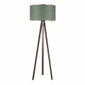 Φωτιστικό δαπέδου Rosling Megapap Mdf/ύφασμα Pvc χρώμα καρυδί/κυπαρισσί 38x21x140εκ.