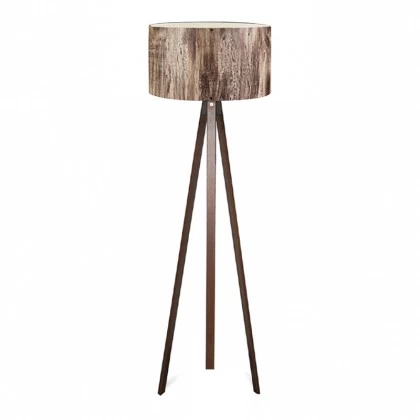 Φωτιστικό δαπέδου Rosling Megapap Mdf/ύφασμα Pvc χρώμα καρυδί/καφέ 38x21x140εκ. Φωτιστικό δαπέδου Rosling Megapap Mdf/ύφασμα Pvc χρώμα καρυδί/καφέ 38x21x140εκ.