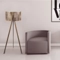 Φωτιστικό δαπέδου Rosling Megapap Mdf/ύφασμα Pvc χρώμα καρυδί/καφέ 38x21x140εκ.