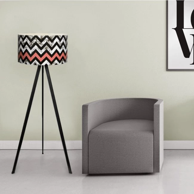 Φωτιστικό δαπέδου Rosling Megapap Mdf/ύφασμα Pvc χρώμα μαύρο/πολύχρωμο 38x38x140εκ. Φωτιστικό δαπέδου Rosling Megapap Mdf/ύφασμα Pvc χρώμα μαύρο/πολύχρωμο 38x38x140εκ.