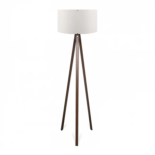 Φωτιστικό δαπέδου Rosling Megapap Mdf/ύφασμα Pvc χρώμα καρυδί - λευκό 38x38x140εκ. Φωτιστικό δαπέδου Rosling Megapap Mdf/ύφασμα Pvc χρώμα καρυδί - λευκό 38x38x140εκ.