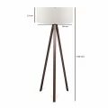 Φωτιστικό δαπέδου Rosling Megapap Mdf/ύφασμα Pvc χρώμα καρυδί - λευκό 38x38x140εκ. Φωτιστικό δαπέδου Rosling Megapap Mdf/ύφασμα Pvc χρώμα καρυδί - λευκό 38x38x140εκ.