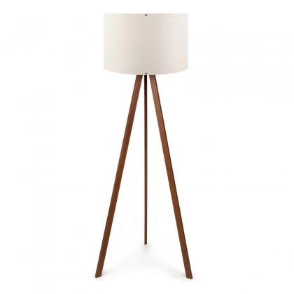 Φωτιστικό δαπέδου Rosling Megapap Mdf/ύφασμα Pvc χρώμα καρυδί/μπεζ 38x21x140εκ. Φωτιστικό δαπέδου Rosling Megapap Mdf/ύφασμα Pvc χρώμα καρυδί/μπεζ 38x21x140εκ.
