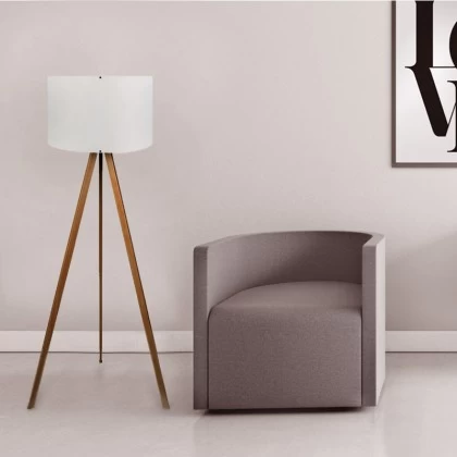 Φωτιστικό δαπέδου Rosling Megapap Mdf/ύφασμα Pvc χρώμα καρυδί/μπεζ 38x21x140εκ. Φωτιστικό δαπέδου Rosling Megapap Mdf/ύφασμα Pvc χρώμα καρυδί/μπεζ 38x21x140εκ.
