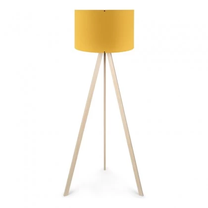 Φωτιστικό δαπέδου Rosling Megapap Mdf/ύφασμα Pvc χρώμα φυσικό/κροκί 38x21x140εκ. Φωτιστικό δαπέδου Rosling Megapap Mdf/ύφασμα Pvc χρώμα φυσικό/κροκί 38x21x140εκ.