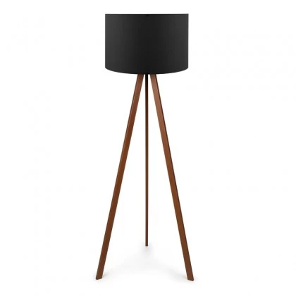 Φωτιστικό δαπέδου Rosling Megapap Mdf/ύφασμα Pvc χρωμα καρυδί/μαύρο 38x21x140εκ. Φωτιστικό δαπέδου Rosling Megapap Mdf/ύφασμα Pvc χρωμα καρυδί/μαύρο 38x21x140εκ.