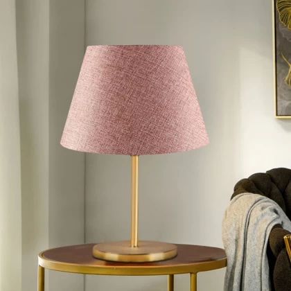 Φωτιστικό επιτραπέζιο Rosenthal Megapap ύφασμα Pvc χρώμα ροζ/χρυσό 22x17x37εκ. Φωτιστικό επιτραπέζιο Rosenthal Megapap ύφασμα Pvc χρώμα ροζ/χρυσό 22x17x37εκ.