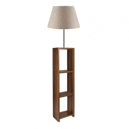 Φωτιστικό δαπέδου Launo Megapap υφασμάτινο Pvc/MDF χρώμα μπεζ/καρυδί 38x38x150εκ. Φωτιστικό δαπέδου Launo Megapap υφασμάτινο Pvc/MDF χρώμα μπεζ/καρυδί 38x38x150εκ.