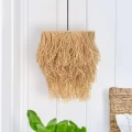 Φωτιστικό οροφής Bohemian Megapap E27 από σχοινί μονόφωτο χρώμα φυσικό Φ25x70εκ.