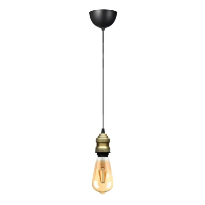 Φωτιστικό οροφής Rustic Megapap E27 μεταλλικό μονόφωτο χρώμα retro antique 100-120εκ. Φωτιστικό οροφής Rustic Megapap E27 μεταλλικό μονόφωτο χρώμα retro antique 100-120εκ.