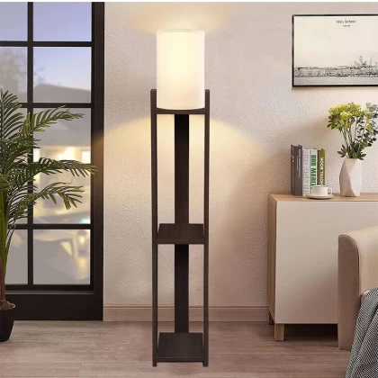 Φωτιστικό δαπέδου Verma I Megapap E27 Mdf/ύφασμα Pvc χρώμα wenge - κρεμ 18,5x18,5x142εκ. Φωτιστικό δαπέδου Verma I Megapap E27 Mdf/ύφασμα Pvc χρώμα wenge - κρεμ 18,5x18,5x142εκ.