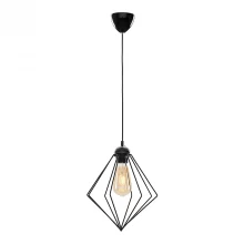 Φωτιστικό οροφής Nura Megapap E27 μεταλλικό μονόφωτο χρώμα μαύρο 24x24x72εκ.