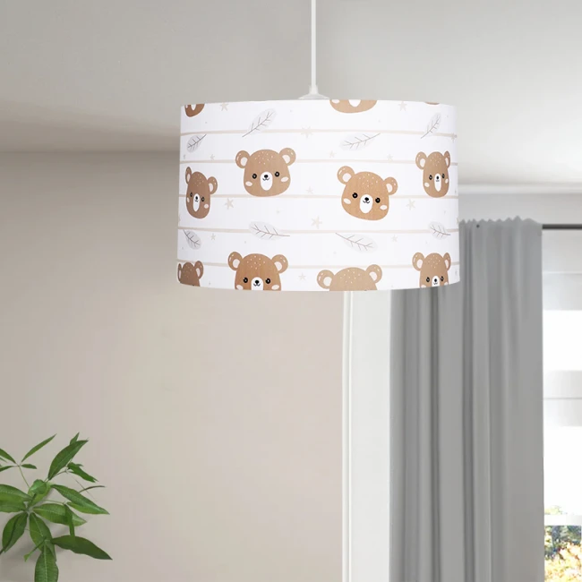 Φωτιστικό οροφής Tale Megapap E27 ύφασμα PVC μονόφωτο πολύχρωμο Ø33x70εκ.