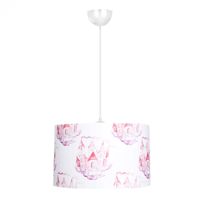 Φωτιστικό οροφής Tale Megapap E27 ύφασμα PVC μονόφωτο πολύχρωμο Ø33x70εκ.