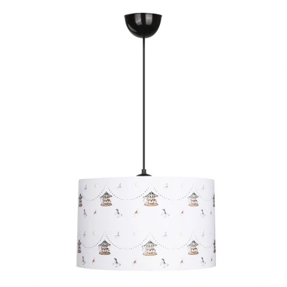 Φωτιστικό οροφής Tale Megapap E27 ύφασμα PVC μονόφωτο πολύχρωμο Ø33x70εκ.