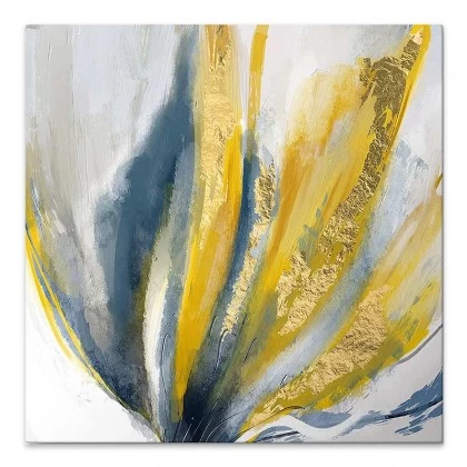 Πίνακας σε καμβά "Golden Leaves" Megapap ψηφιακής εκτύπωσης 50x50x3εκ. Πίνακας σε καμβά "Golden Leaves" Megapap ψηφιακής εκτύπωσης 50x50x3εκ.