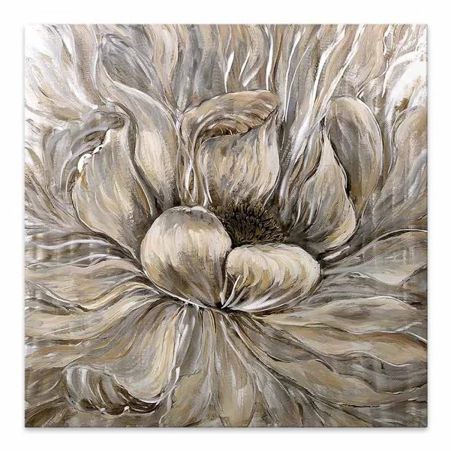 Πίνακας σε καμβά "Golden Flowers" Megapap ψηφιακής εκτύπωσης 50x50x3εκ. Πίνακας σε καμβά "Golden Flowers" Megapap ψηφιακής εκτύπωσης 50x50x3εκ.