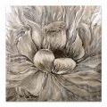 Πίνακας σε καμβά "Golden Flowers" Megapap ψηφιακής εκτύπωσης 100x100x3εκ.