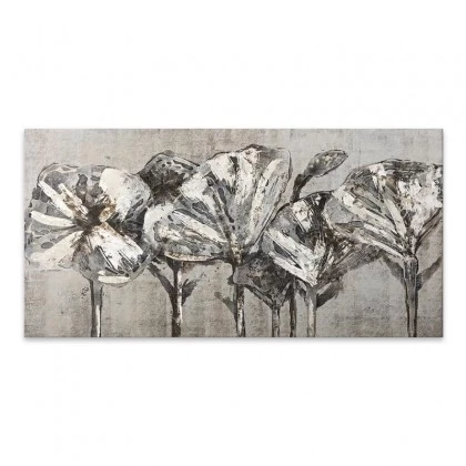 Πίνακας σε καμβά "White Flowers" Megapap ψηφιακής εκτύπωσης 120x60x3εκ. Πίνακας σε καμβά "White Flowers" Megapap ψηφιακής εκτύπωσης 120x60x3εκ.