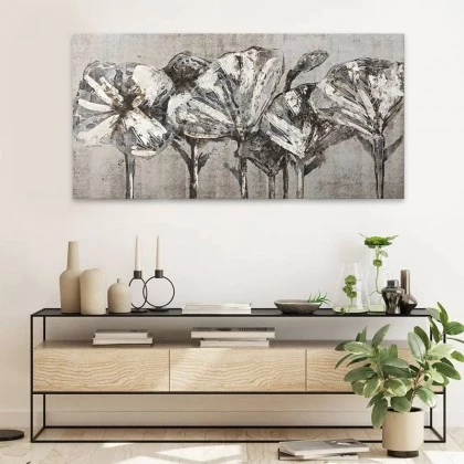 Πίνακας σε καμβά "White Flowers" Megapap ψηφιακής εκτύπωσης 120x60x3εκ. Πίνακας σε καμβά "White Flowers" Megapap ψηφιακής εκτύπωσης 120x60x3εκ.