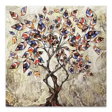 Πίνακας σε καμβά "Tree And Leaves" Megapap ψηφιακής εκτύπωσης 100x100x3εκ. Πίνακας σε καμβά "Tree And Leaves" Megapap ψηφιακής εκτύπωσης 100x100x3εκ.