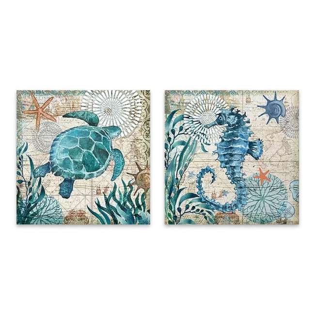 Πίνακας σε καμβά "Sea Creatures" Megapap 2 τμχ. ψηφιακής εκτύπωσης 83x40x3εκ. Πίνακας σε καμβά "Sea Creatures" Megapap 2 τμχ. ψηφιακής εκτύπωσης 83x40x3εκ.