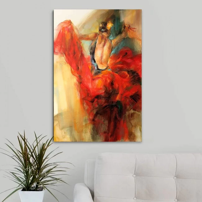 Πίνακας σε καμβά "Dancer" Megapap ψηφιακής εκτύπωσης 60x90x3εκ. Πίνακας σε καμβά "Dancer" Megapap ψηφιακής εκτύπωσης 60x90x3εκ.