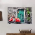 Πίνακας σε καμβά "Red Vespa" Megapap ψηφιακής εκτύπωσης 60x40x3εκ. Πίνακας σε καμβά "Red Vespa" Megapap ψηφιακής εκτύπωσης 60x40x3εκ.