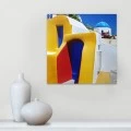 Πίνακας σε καμβά "Santorini" Megapap ψηφιακής εκτύπωσης 50x50x3εκ. Πίνακας σε καμβά "Santorini" Megapap ψηφιακής εκτύπωσης 50x50x3εκ.