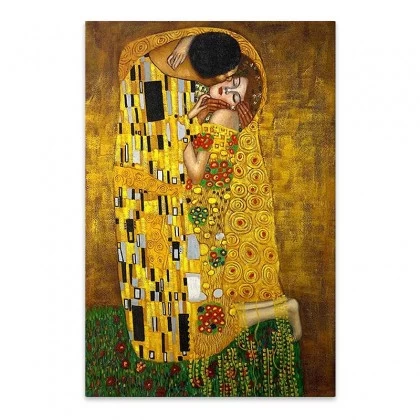 Πίνακας σε καμβά "The Kiss" Megapap ψηφιακής εκτύπωσης 60x90x3εκ. Πίνακας σε καμβά "The Kiss" Megapap ψηφιακής εκτύπωσης 60x90x3εκ.
