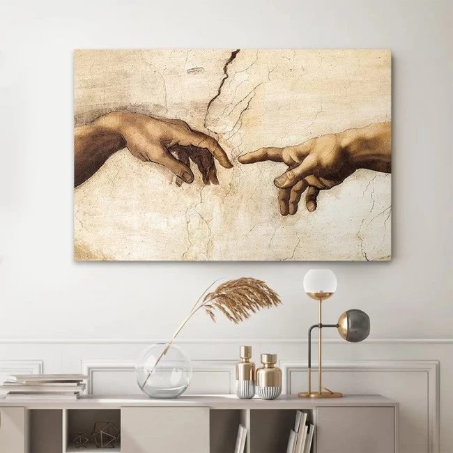 Πίνακας σε καμβά "The Creation of Adam" Megapap ψηφιακής εκτύπωσης 100x70x3εκ. Πίνακας σε καμβά "The Creation of Adam" Megapap ψηφιακής εκτύπωσης 100x70x3εκ.