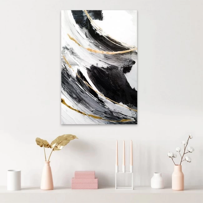 Πίνακας σε καμβά "Golden And Silver Reflections" Megapap ψηφιακής εκτύπωσης 50x75x3εκ. Πίνακας σε καμβά "Golden And Silver Reflections" Megapap ψηφιακής εκτύπωσης 50x75x3εκ.