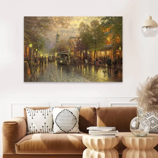 Πίνακας σε καμβά "Wet Streets" Megapap ψηφιακής εκτύπωσης 75x50x3εκ. Πίνακας σε καμβά "Wet Streets" Megapap ψηφιακής εκτύπωσης 75x50x3εκ.