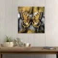 Πίνακας σε καμβά "Golden Butterfly" Megapap ψηφιακής εκτύπωσης 60x60x3εκ. Πίνακας σε καμβά "Golden Butterfly" Megapap ψηφιακής εκτύπωσης 60x60x3εκ.