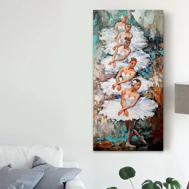 Πίνακας σε καμβά "White Swan Ballerinas" Megapap ψηφιακής εκτύπωσης 50x100x3εκ. Πίνακας σε καμβά "White Swan Ballerinas" Megapap ψηφιακής εκτύπωσης 50x100x3εκ.