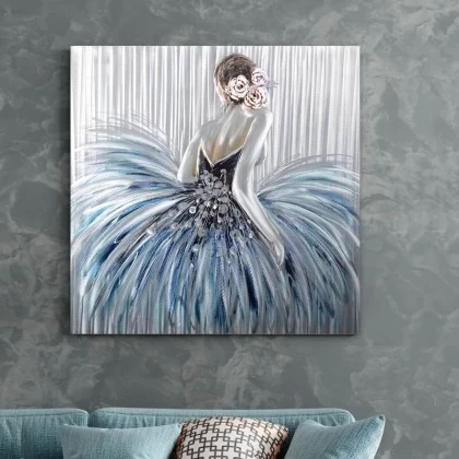 Πίνακας σε καμβά "Girl In Pearl Dress" Megapap ψηφιακής εκτύπωσης 90x90x3εκ. Πίνακας σε καμβά "Girl In Pearl Dress" Megapap ψηφιακής εκτύπωσης 90x90x3εκ.