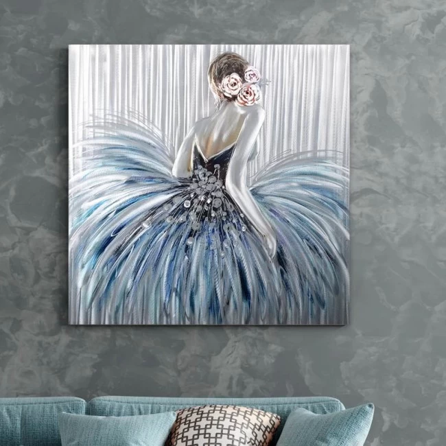 Πίνακας σε καμβά "Girl In Pearl Dress" Megapap ψηφιακής εκτύπωσης 90x90x3εκ. Πίνακας σε καμβά "Girl In Pearl Dress" Megapap ψηφιακής εκτύπωσης 90x90x3εκ.