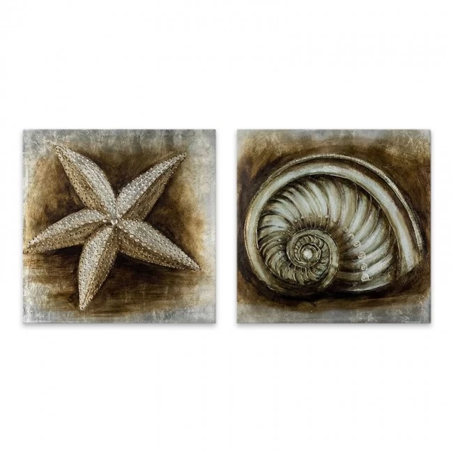 Πίνακες σε καμβά "Starfish - Shell" Megapap 2 τμχ. ψηφιακής εκτύπωσης 103x50x3εκ. Πίνακες σε καμβά "Starfish - Shell" Megapap 2 τμχ. ψηφιακής εκτύπωσης 103x50x3εκ.