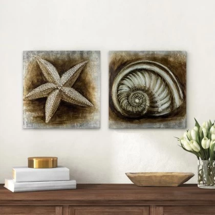 Πίνακες σε καμβά "Starfish - Shell" Megapap 2 τμχ. ψηφιακής εκτύπωσης 103x50x3εκ. Πίνακες σε καμβά "Starfish - Shell" Megapap 2 τμχ. ψηφιακής εκτύπωσης 103x50x3εκ.