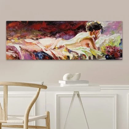 Πίνακας σε καμβά "Naked Girl" Megapap ψηφιακής εκτύπωσης 120x40x3εκ. Πίνακας σε καμβά "Naked Girl" Megapap ψηφιακής εκτύπωσης 120x40x3εκ.