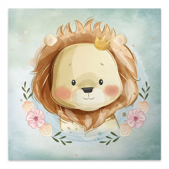 Πίνακας σε καμβά "Baby Lion" Megapap ψηφιακής εκτύπωσης 40x40x3εκ. Πίνακας σε καμβά "Baby Lion" Megapap ψηφιακής εκτύπωσης 40x40x3εκ.