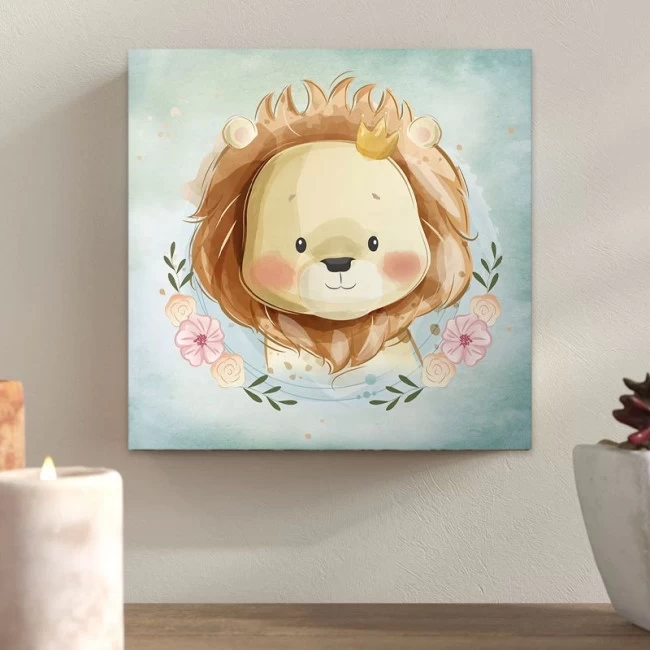 Πίνακας σε καμβά "Baby Lion" Megapap ψηφιακής εκτύπωσης 40x40x3εκ. Πίνακας σε καμβά "Baby Lion" Megapap ψηφιακής εκτύπωσης 40x40x3εκ.