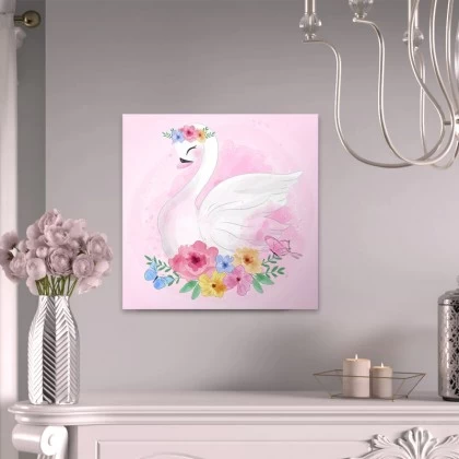 Πίνακας σε καμβά "Baby Swan" Megapap ψηφιακής εκτύπωσης 40x40x3εκ. Πίνακας σε καμβά "Baby Swan" Megapap ψηφιακής εκτύπωσης 40x40x3εκ.