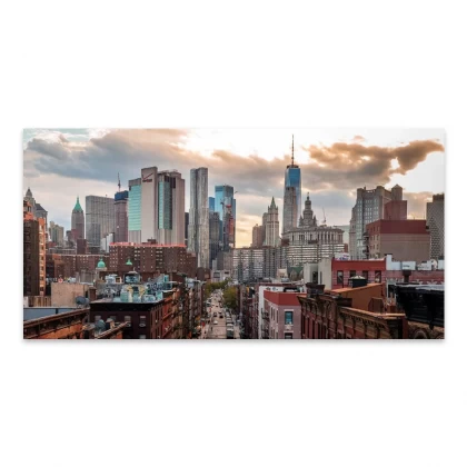 Πίνακας σε καμβά "New York Manhattan" Megapap ψηφιακής εκτύπωσης 140x70x3εκ. Πίνακας σε καμβά "New York Manhattan" Megapap ψηφιακής εκτύπωσης 140x70x3εκ.